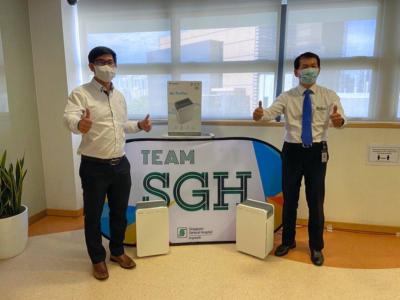 Daikin Donates Air Purifiers to Hospitals in Singapore