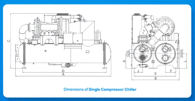Dimensions, connection and foundation drawing