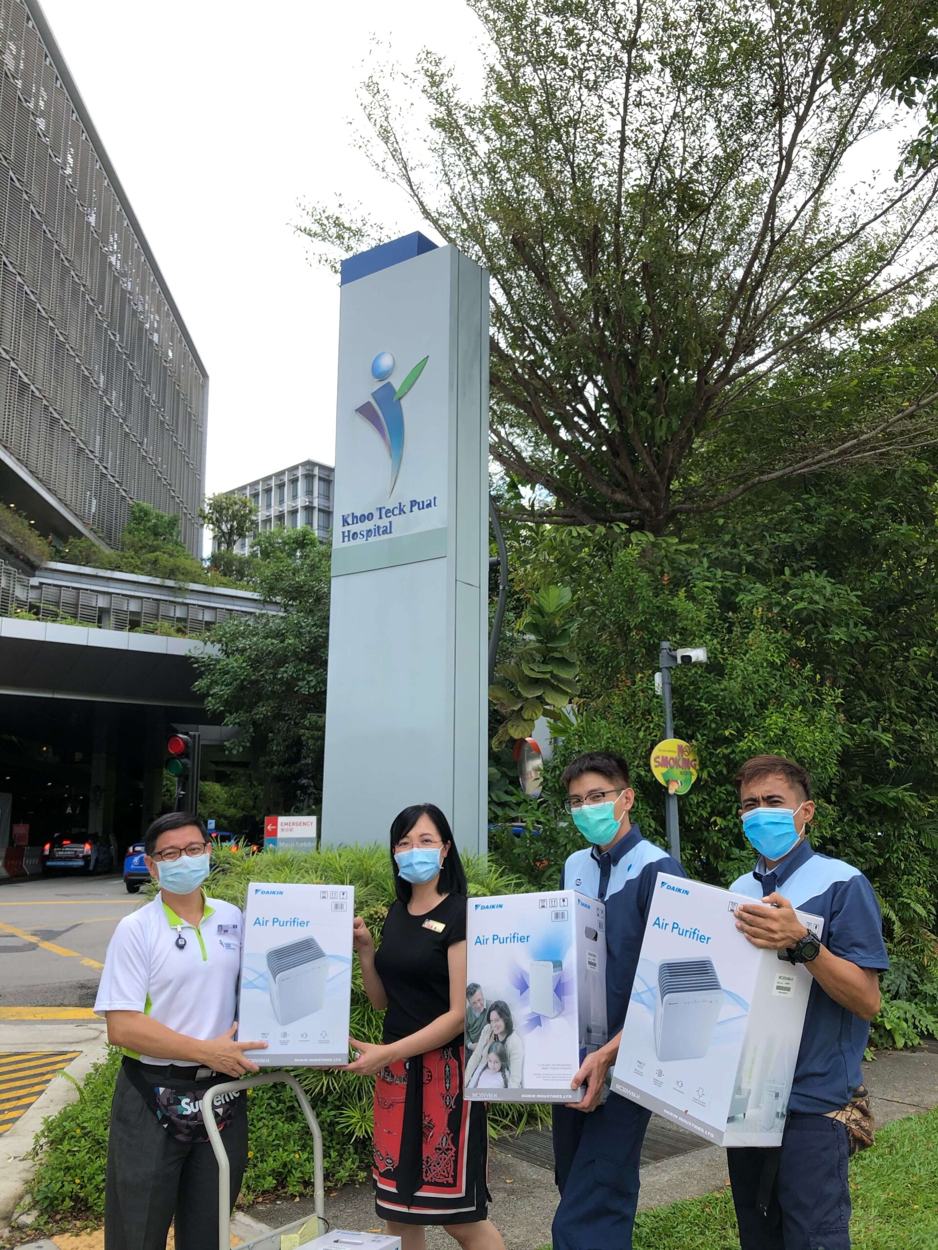 Donation of 100 Air Purifiers to Hospitals in Singapore During COVID-19 Pandemic