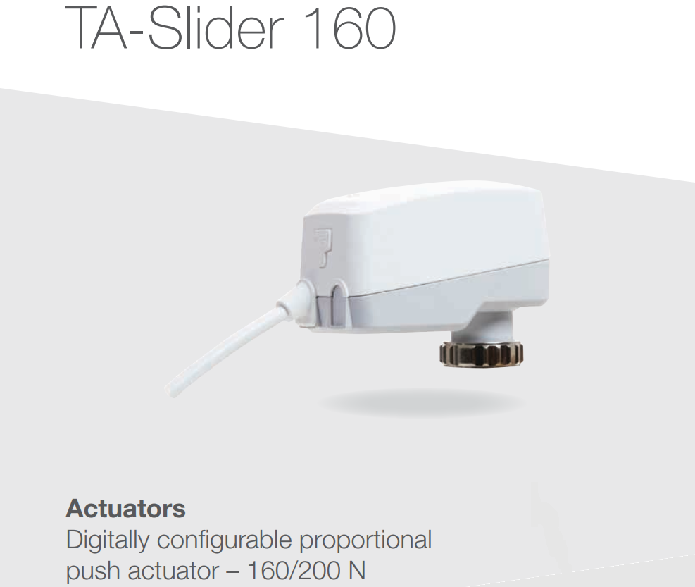 TA-Slider 160 - Digitally configurable proportional push actuator