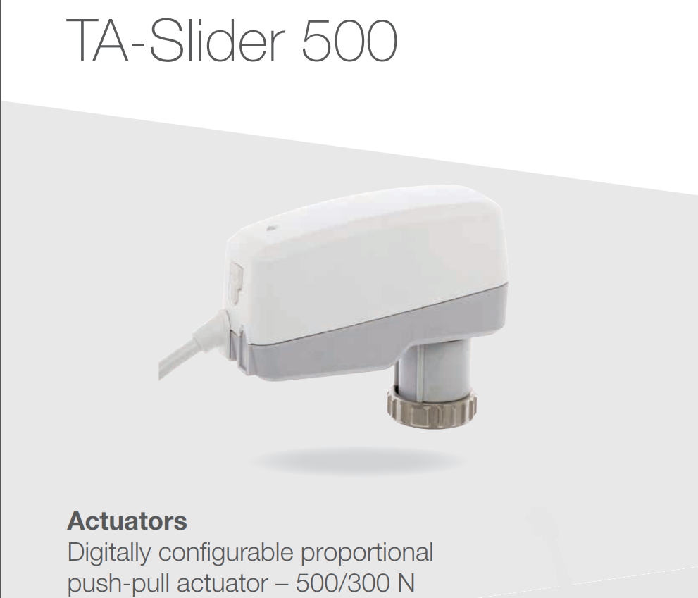 TA-Slider 500 - Digitally configurable proportional push-pull actuator