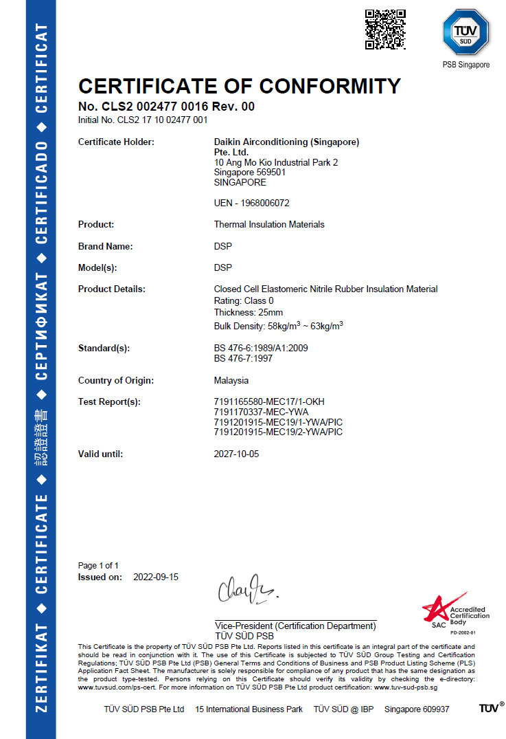 TUV Insulation